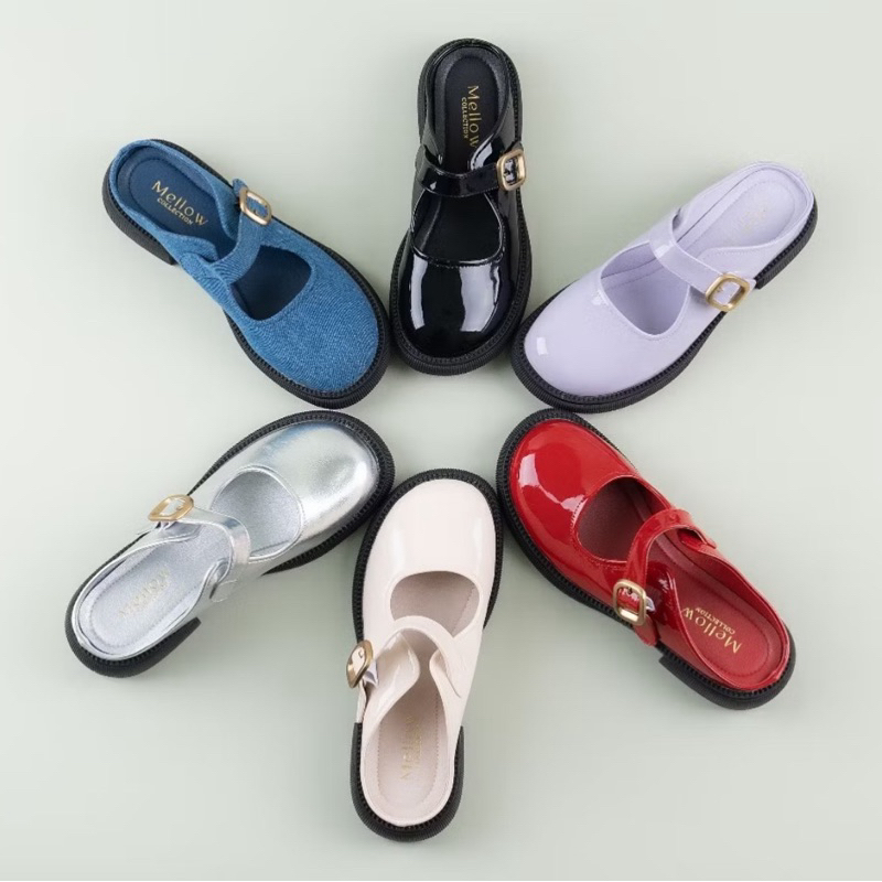 Used รองเท้า Mary jane สียีนส์ size 37-38 mellow.co