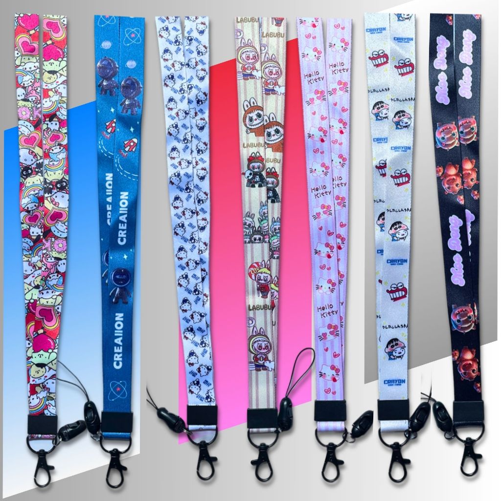 โทรศัพท์มือถือ บัตรพนักงาน บัตรรถบัส บัตรนักเรียน บัตรรถบัส สายคล้อง 45ซม.