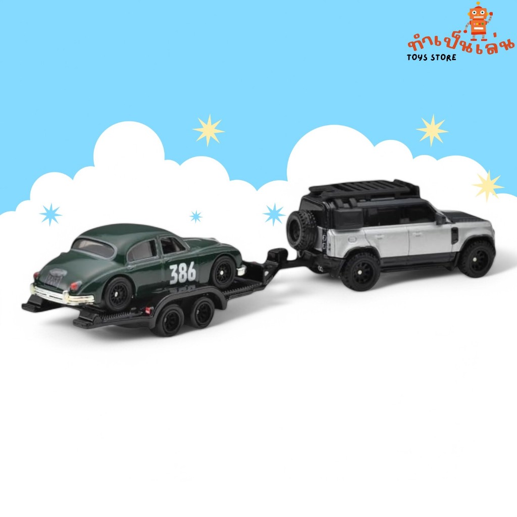 Hot Wheels Premium - Team Transport JAGUAR MK1 & LANDROVER DEFENDER สเกล 1/64 - รูปที่ 2