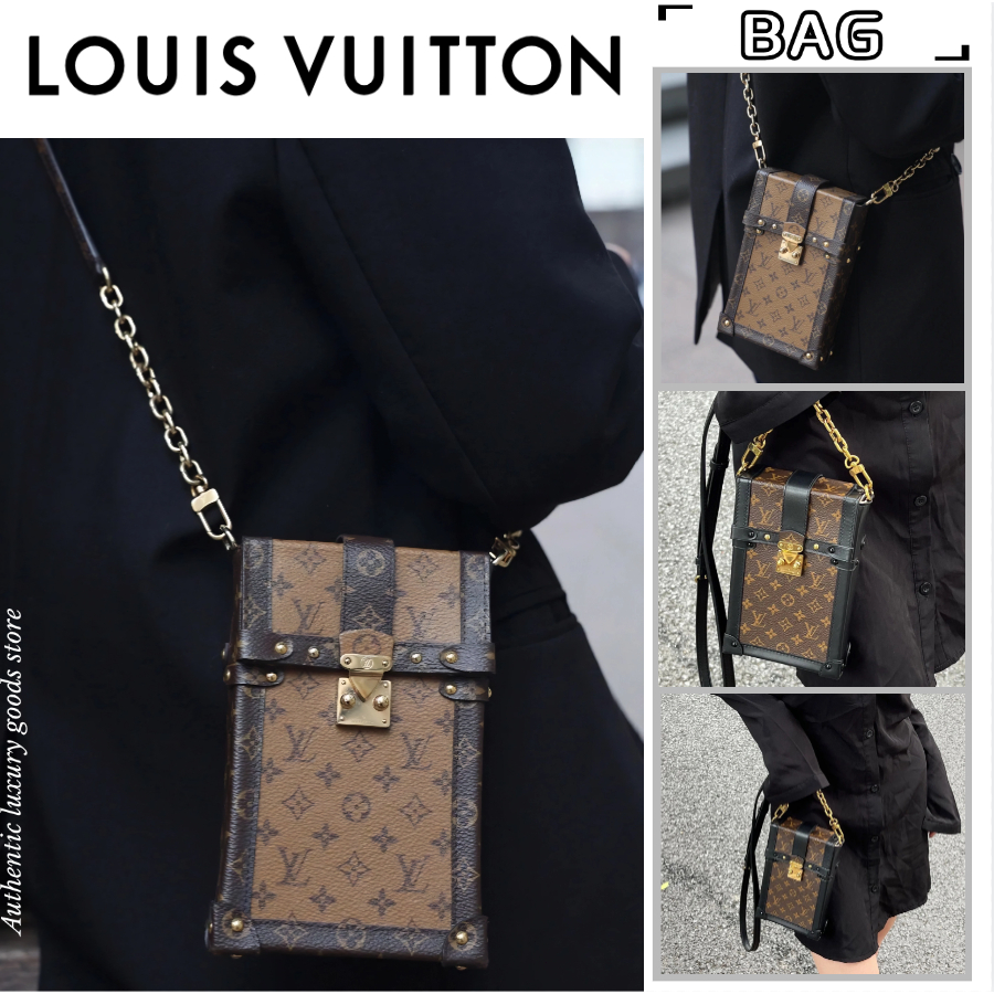 ✨หลุยส์ วิตตอง  Louis Vuitton  VERTICAL กระเป๋าสายโซ่/กระเป๋าสะพายข้าง/