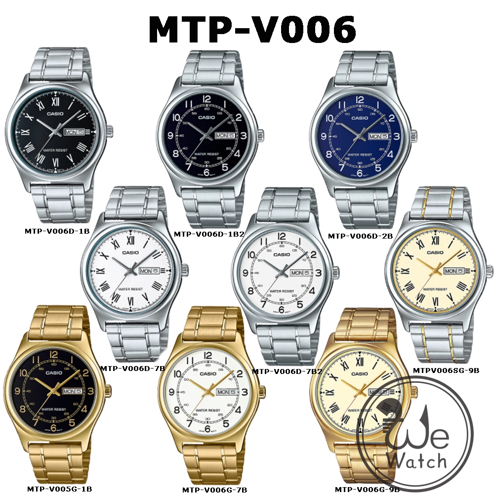 !!ประกัน1ปีและกล่อง CMG!! CASIO รุ่น MTP-V006D MTP-V006G MTP-V006GL MTP-V006L นาฬิกาผู้ชาย MTPV006 M