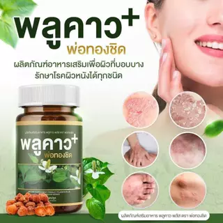 (1 กระปุก) พลูคาว Plukaow Plus พลูคาวพลัส พ่อทองชิด กลากเกลื้อน เชื้อรา สะเก็ดเงิน แผลสะสม พร้อมส่ง แท้
