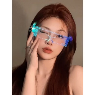 แท้+แถมถ่าน!! แว่นตา LED 7 สี แว่นตามีไฟ ปรับ ได้11 โหมด แว่นตาเรืองแสง แว่นไฟกระพริบ ใส่เล่น สงกรานต์ ใส่ปาร์ตี้