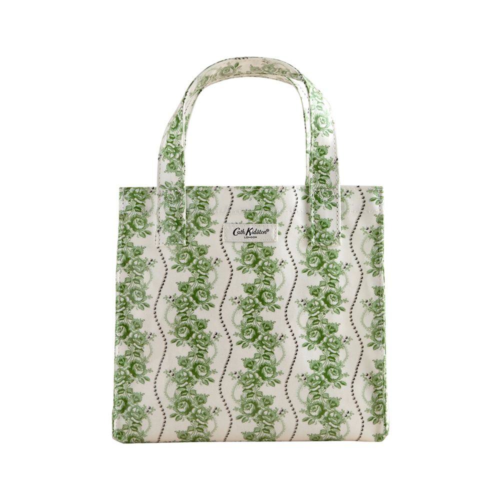 Cath Kidston Female Small Bookbag Rose Pearl Minature Green