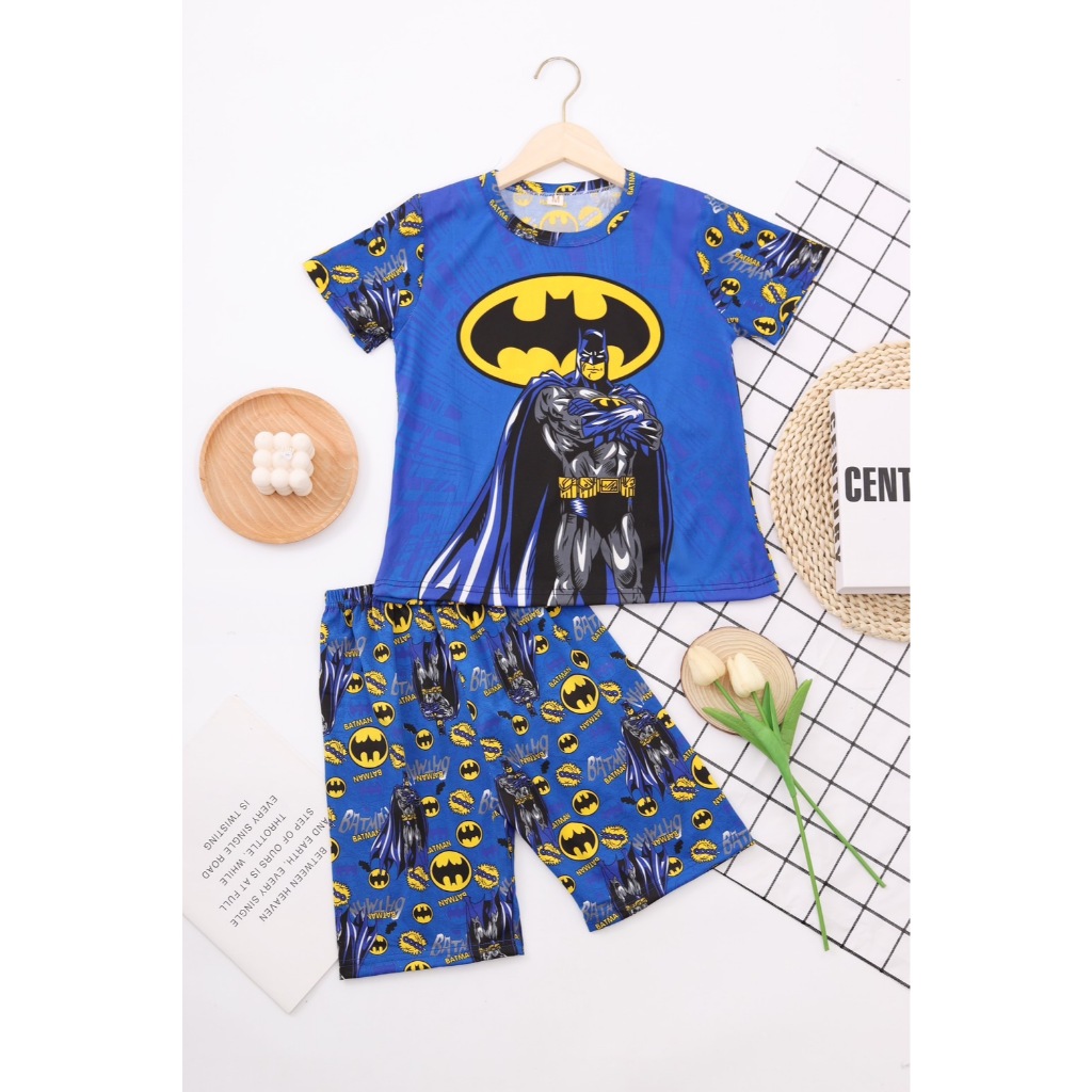 B.สส#ชุดนอนเด็กโต. แขนสั้น ขา3ส่วน.4-11ขวบ S.M.L.XL (ดูไซส์ตามน้ำหนัก)