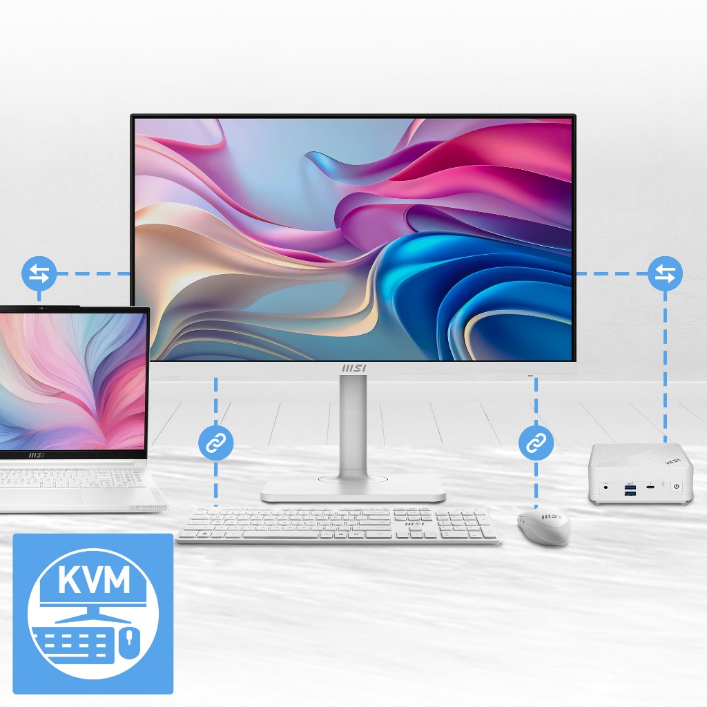 MSI Modern MD272UPHW, MD272UPHG 27-inch IPS 4K UHD, 60 Hz, Display HDR 400,USB C 98W PD, Speaker, VESA Mount - รูปที่ 4