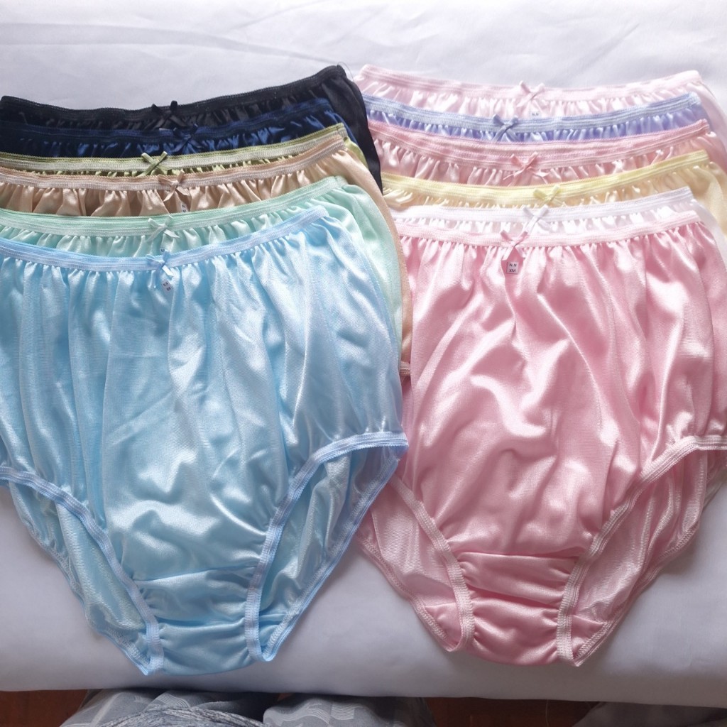 กางเกงในคนอ้วนตัวใหญ่ แบบเต็มตัว ผ้านุ่มลื่น ผ้าวาโก้ ผ้าไนล่อน สีพาสเทล ราคาโรงงาน ไซส์ XM