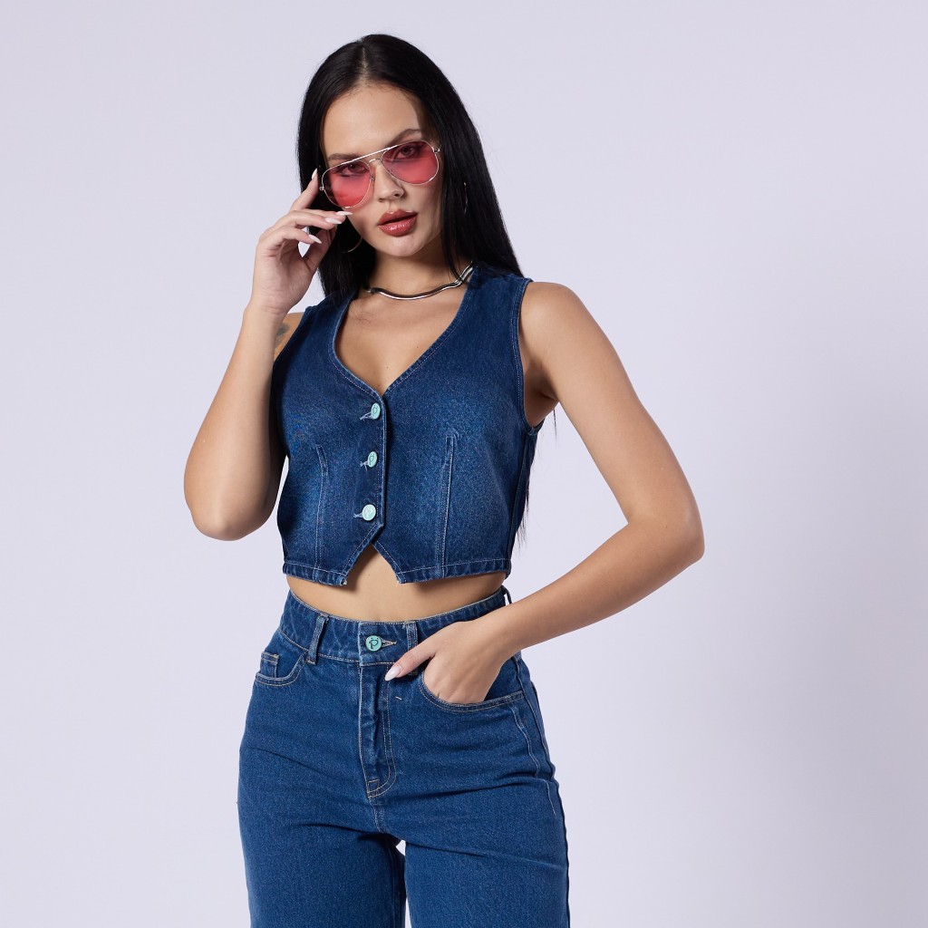 POETIQUE - LIZZIE DENIM VEST เสื้อกั๊กยีนส์