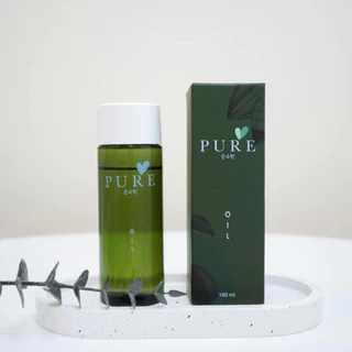 เพียวออยล์ ขวดเขียว ขจัดคราบดำ Pure Oil ขนาด 100 ml.