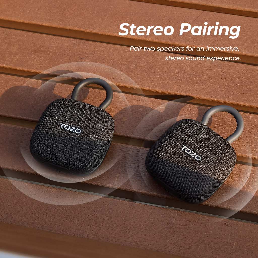 Tozo SoundGo Bluetooth Speakers Black ลำโพงบลูทูธ