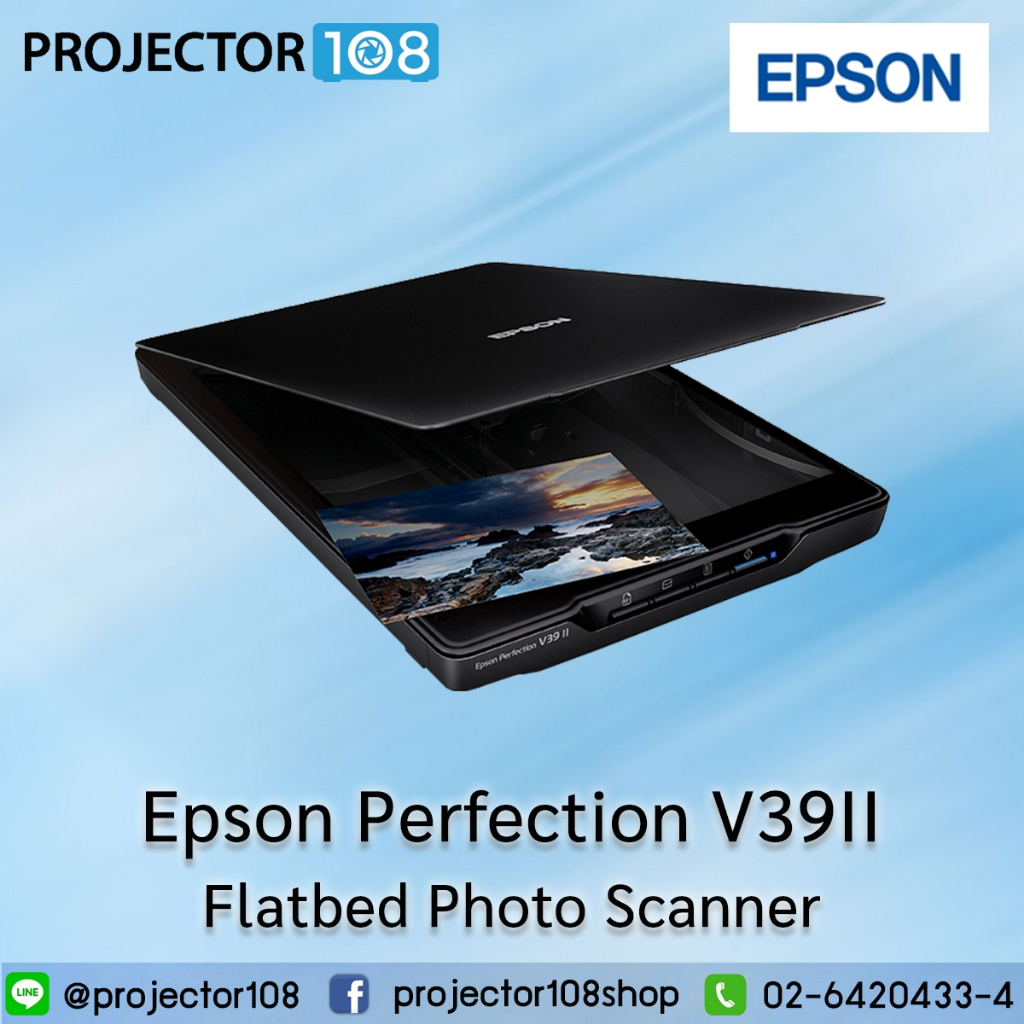Epson Perfection V39II Color Image Scanner - Flatbed Photo Scanner