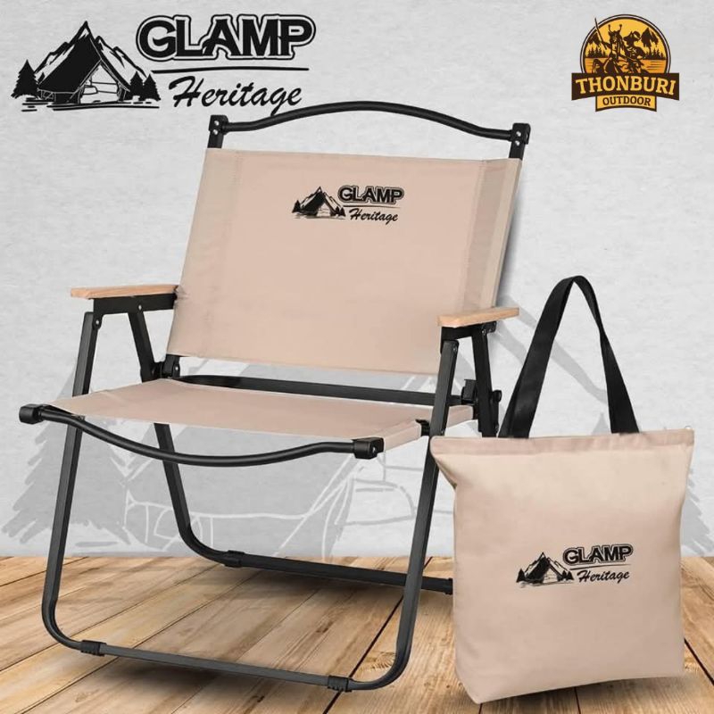 เก้าอี้ K2 GLAMPING HERITAGE เก้าอี้พับ เก้าอี้สนาม สำหรับแคมป์ปิ้ง