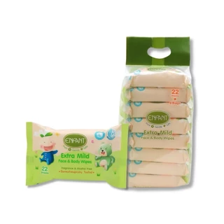 Enfant extra moist face & body wipes ทิชชูเปียกอองฟองต์ รุ่นห่อใหญ่ 180 แผ่น/ห่อเล็ก 176 แผ่น