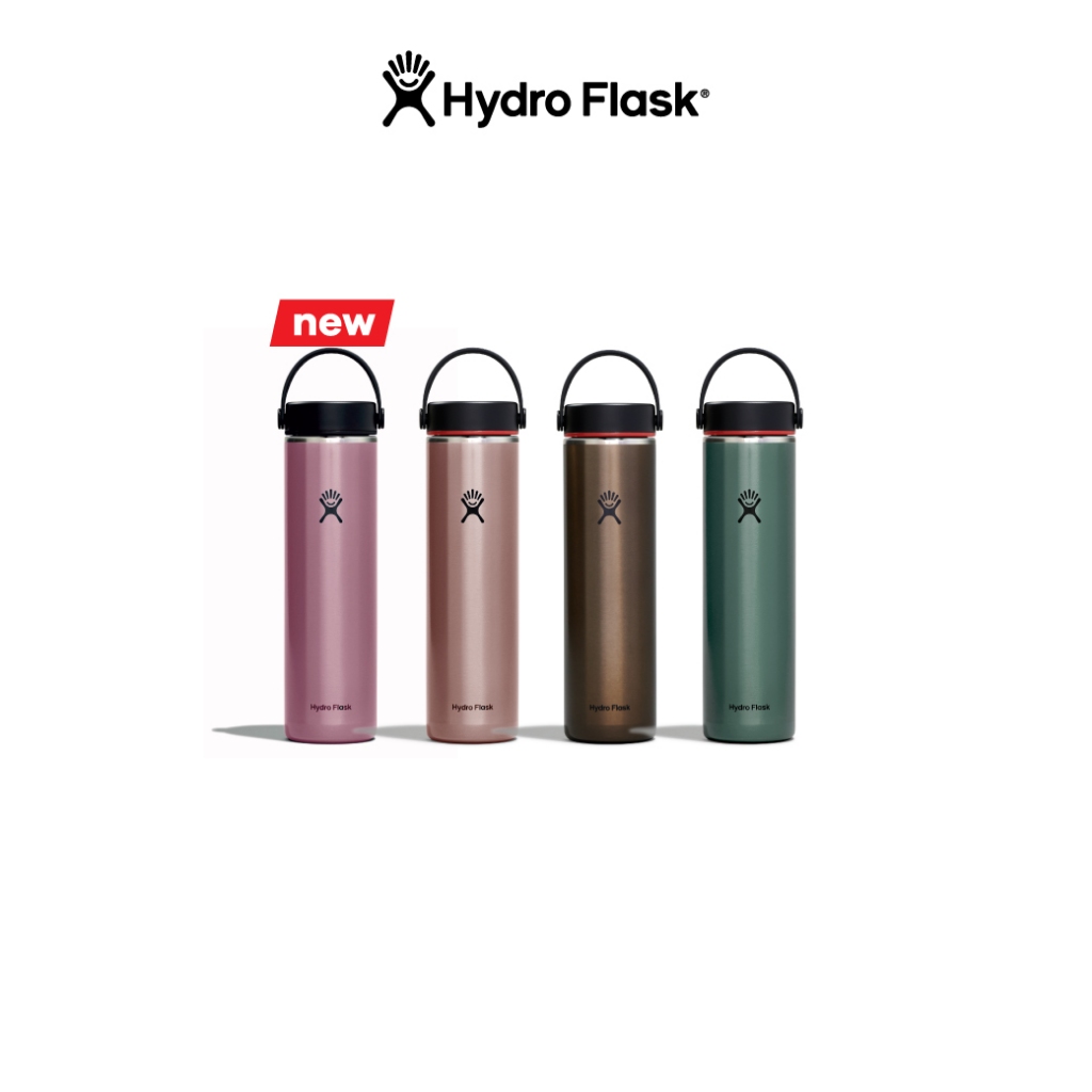 HYDRO FLASK กระติกน้ำสูญญากาศ รุ่น WIDE MOUTH TRAIL 24 OZ เทรล กระบอกน้ำ เก็บอุณหภูมิ เก็บความเย็น ของแท้ ของขวัญ