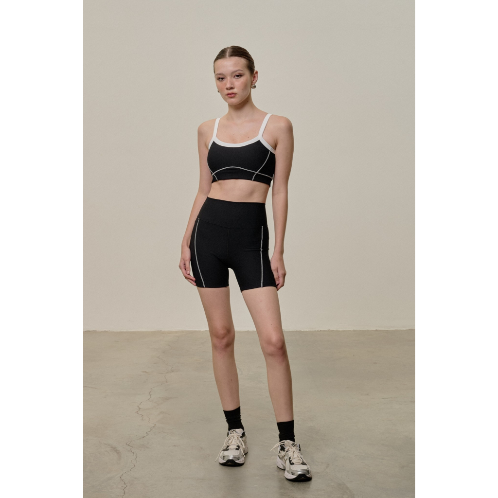 TOOCH - Contrast Ribbed Biker