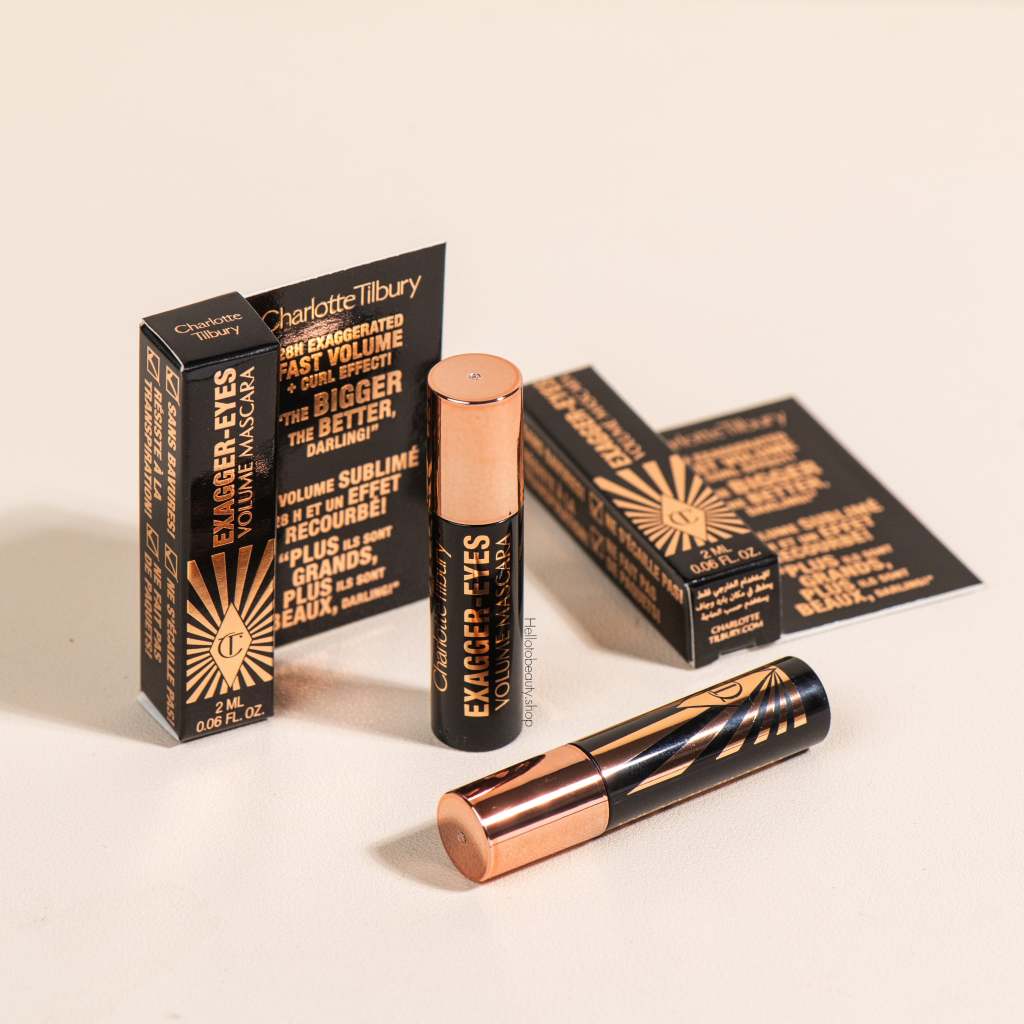 [ลดเพิ่ม 100 บาท ใช้โค้ดในไลฟ์สด] CHARLOTTE TILBURY มาสคาร่า Exagger-Eyes Volume สี Exagger-black ขนาด 2 ml