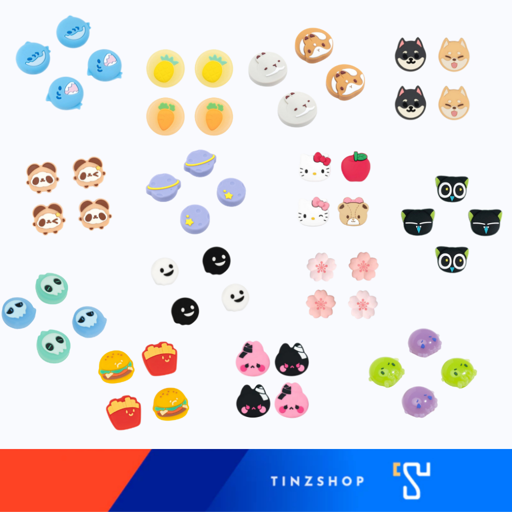 GeekShare Thumb Grips Analog Stick Caps for Nintendo Switch & Switch OLED