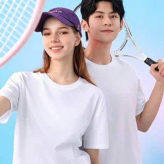 เสื้อยืดคอกลมแขนสั้น สีพื้น เสื้อยืดสีพื้นยอดนิยม ไม่ยืด ไม่หด ระบายอากาศได้ดี สวมใส่สบาย เหมาะสำหรับผู้ชายและผู้หญิง
