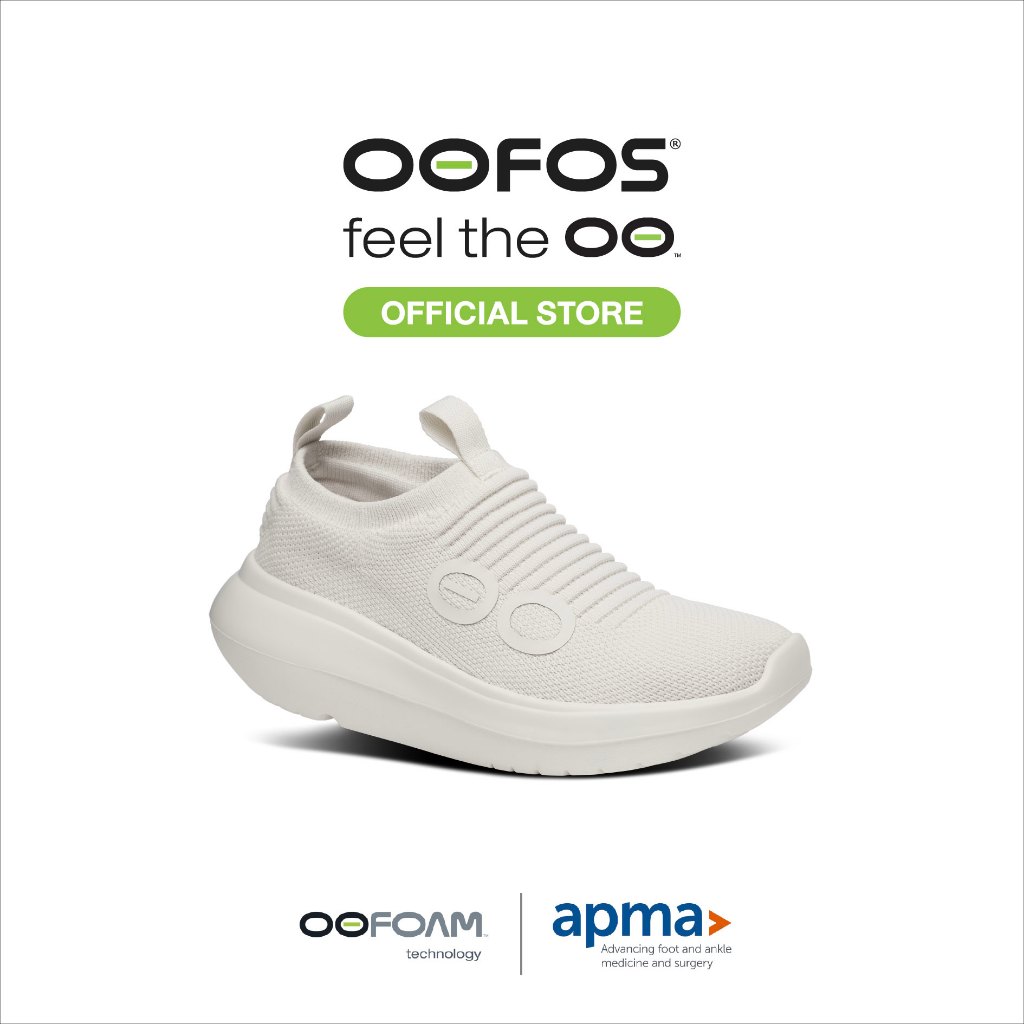 OOFOS Womens Oomy Zen Chalk - รองเท้าเพื่อการฟื้นฟู