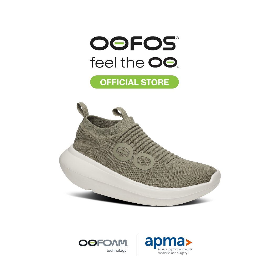 OOFOS Mens Oomy Zen Foliage - รองเท้าเพื่อการฟื้นฟู