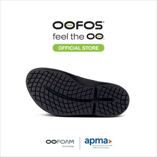 OOFOS Oocloog Black - รองเท้าเพื่อการฟื้นฟู
