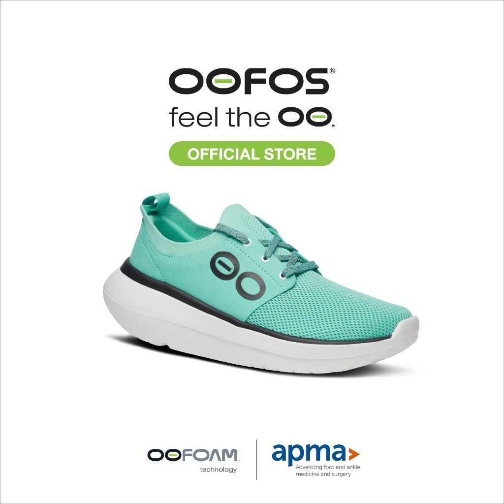OOFOS Womens OOmy Stride Emerald - รองเท้าเพื่อการฟื้นฟู