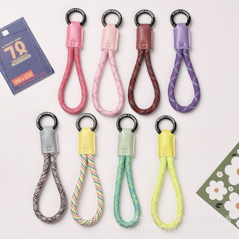 พร้อมส่ง…พวงกุญแจเชือก+หนัง