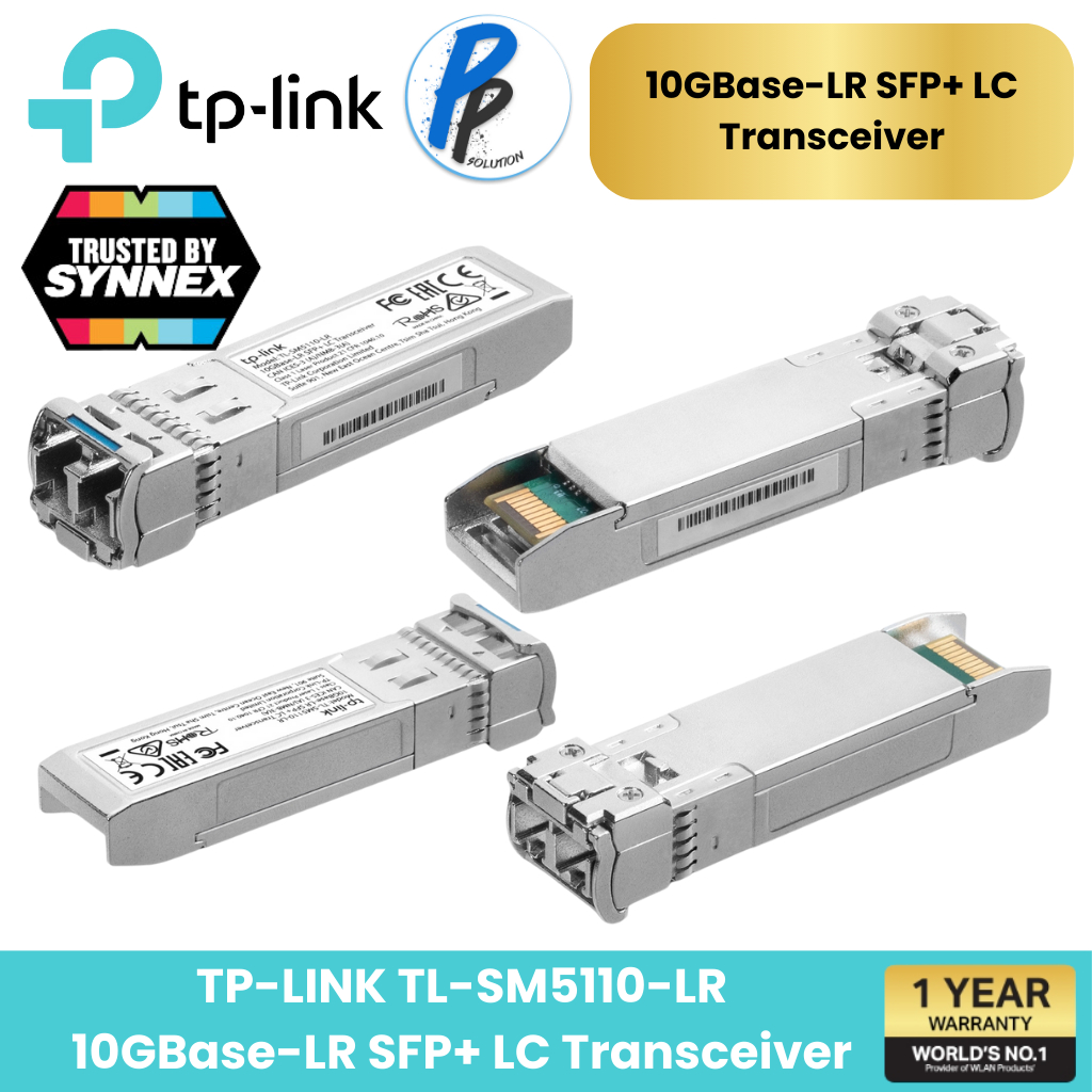 TP-LINK TL-SM5110-LR 10GBase-LR SFP+ LC Transceiver โมดูลไฟเบอร์ 10G