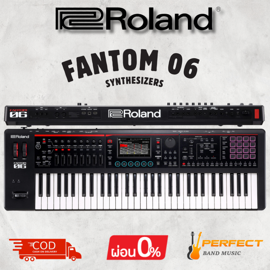 คีย์บอร์ด Roland FANTOM 06 Synthesizers Keyboard [ผ่อน 0% 10เดือน]