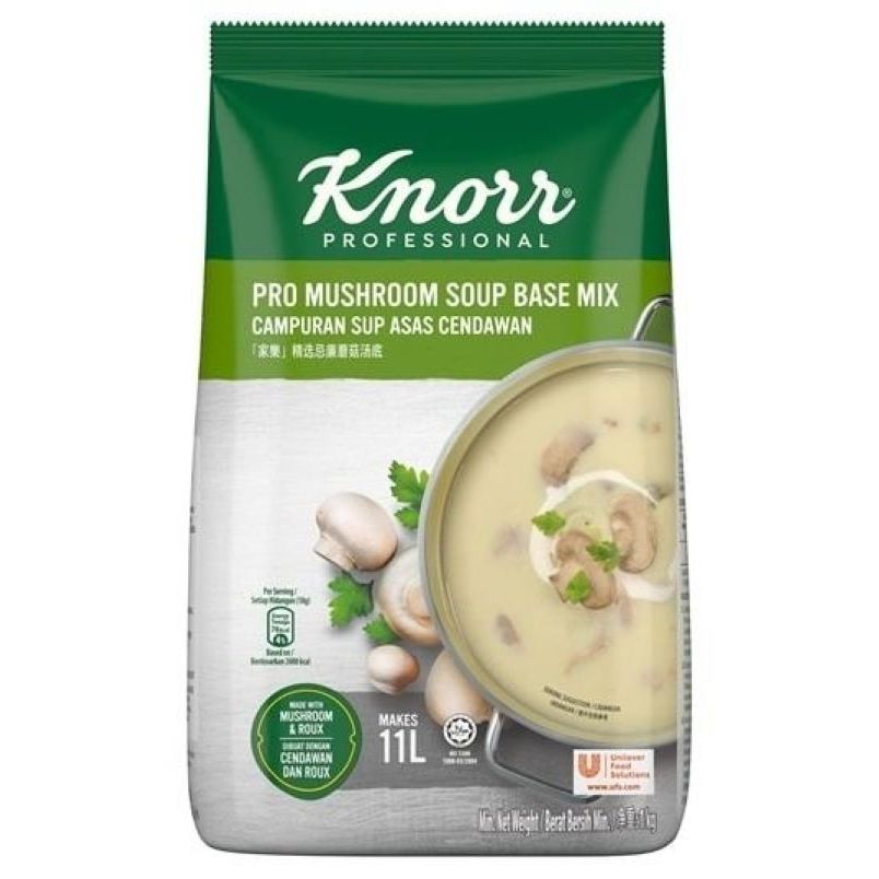 คนอร์ ครีมซุปเห็ด Knorr Professional Cream Soup Mushroom 1kg Product of Malaysia HALAL
