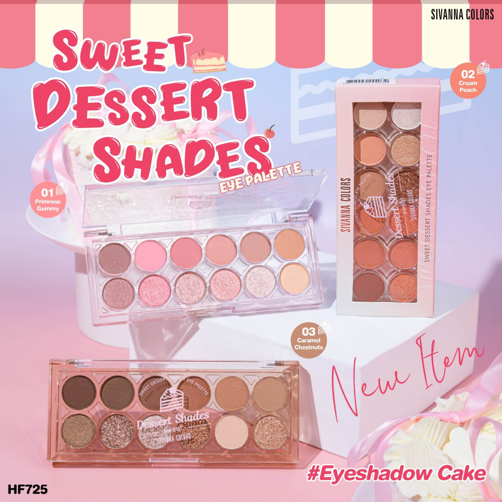 Svn SWEET DESSERT SHADES EYE PALETTE : HF725 | ทาตา