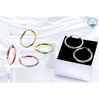 Sea Of Ice ต่างหูเงินแท้ 925 ต่างหูเกลียว ต่างหูห่วง ต่างหูท…