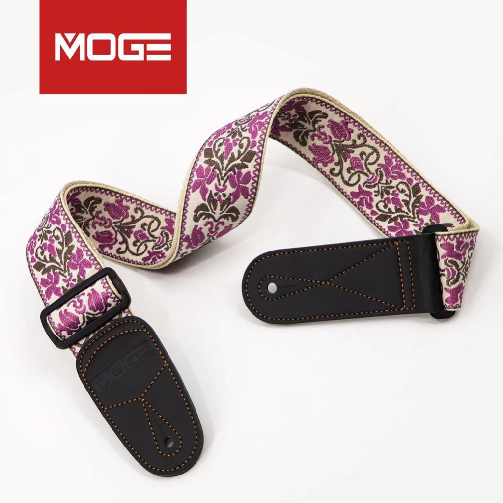 MOGE MG09 Braided Embroidered Guitar Strap สายสะพายกีต้าร์ ผ้าถัก ลายปัก ราคา ถูกที่สุด ดีลบีเคเค แกลเลอรีภาพที่ 5