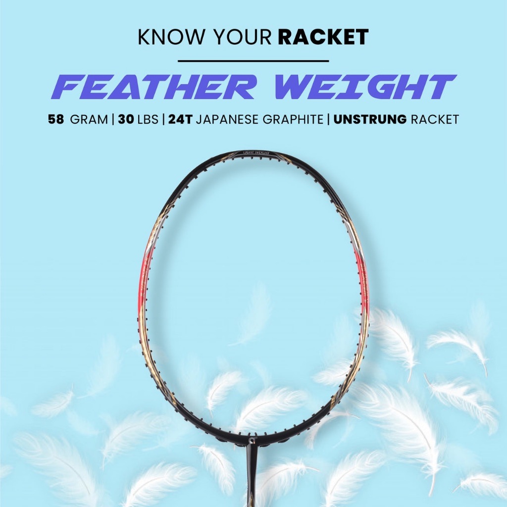 ไม้แบดมินตัน Apacs Feather Weight 55