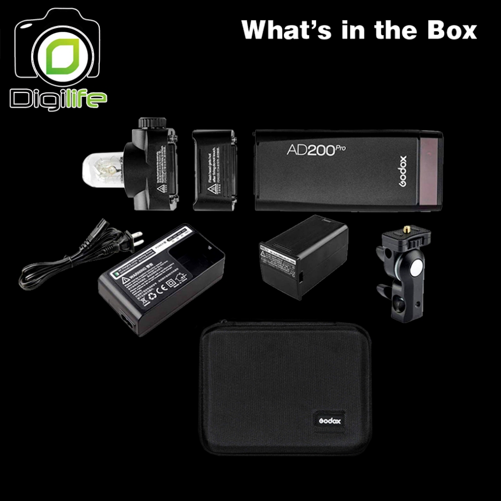 Godox Flash AD200Pro TTL HSS Pocket Flash - รับประกันศูนย์ Godox Thailand 3ปี / Digilife