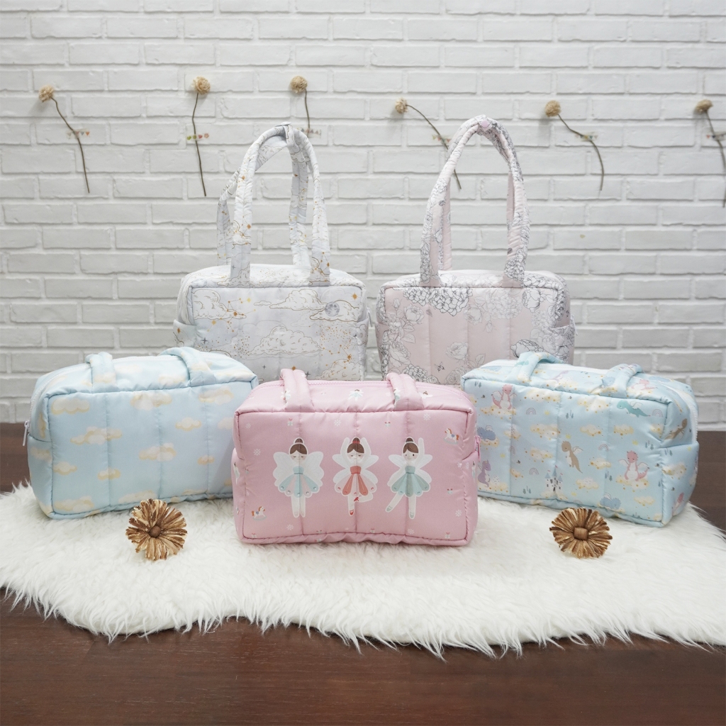 Fluffy Bowling Bag กระเป๋านุ่มนิ่ม ทรง Bowling แบบพร้อมส่ง