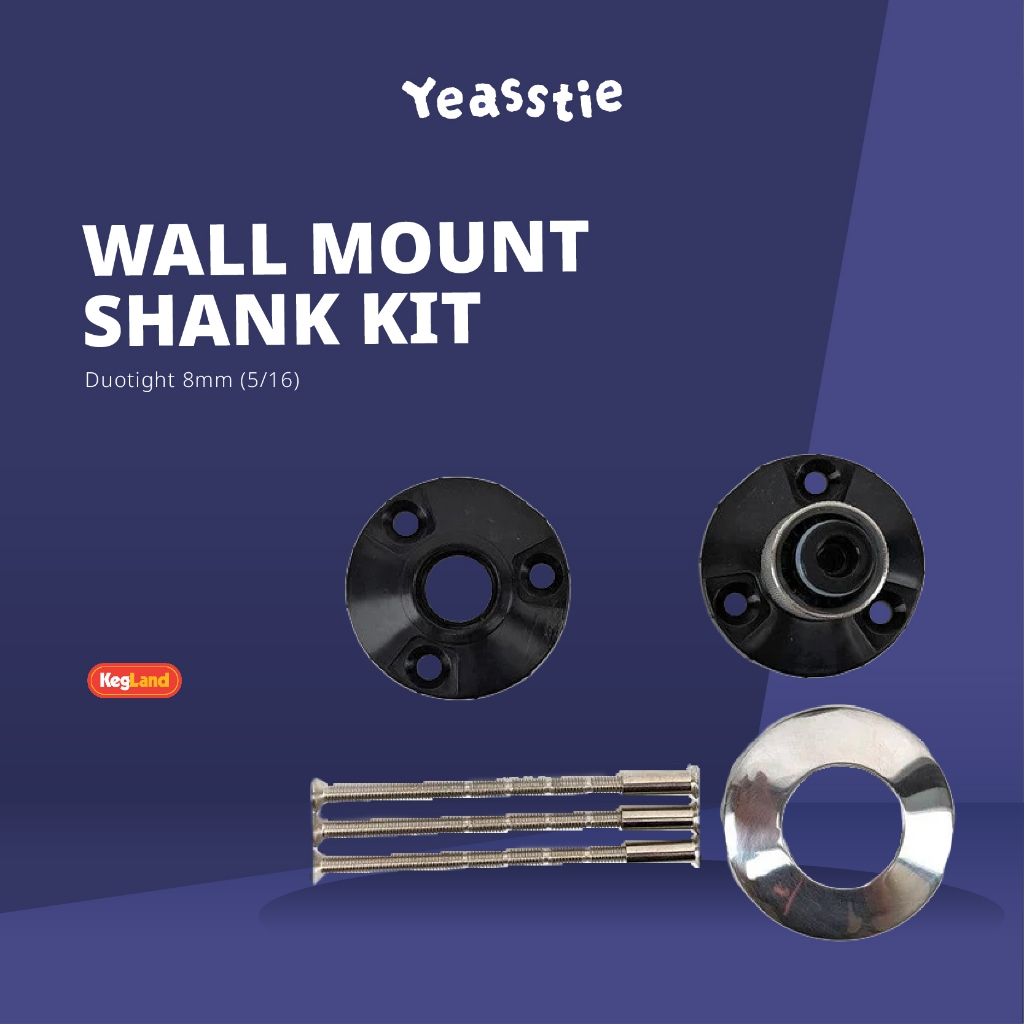 NUKATAP Mini – Wall Mount Shank Kit – Duotight 8mm (5/16)