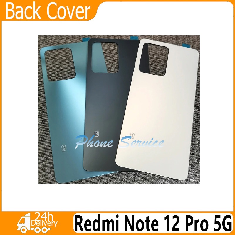 ฝาหลัง (back cover) กระจกด้านหลัง สําหรับ Redmi Note 12 Pro 5G