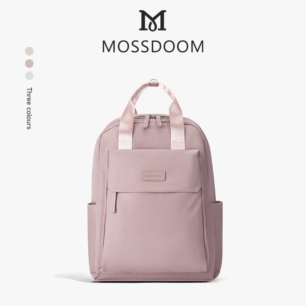 MOSSDOOM Herve Backpack กระเป๋าเป้สะพายหลังผู้หญิง ใช้งานได้หลากหลาย จุได้เยอะ มีหลายช่อง