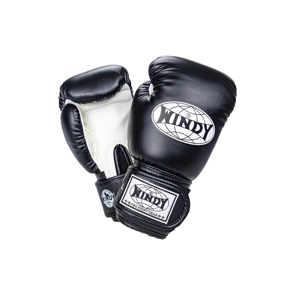 Windy Boxing Store 🥊 Windy kids bixing gloves นวมชกมวยเด็ก หนังเทียม รุ่น BGC-BK