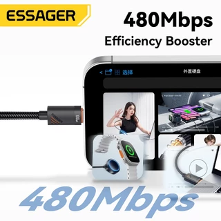Essager PD100W 2-in-1 (C-C+L/C-C+C)สายเคเบิลข้อมูล เหมาะสำหรับซีรีส์ ip5-16