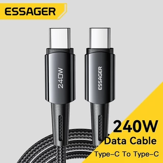 Essager สายชาร์จ Type c เป็น Type c 240w ชาร์จเร็ว รองรับ PD3.1 สําหรับโทรศัพท์มือถือ Huawei Samsung โน้ตบุ๊ก