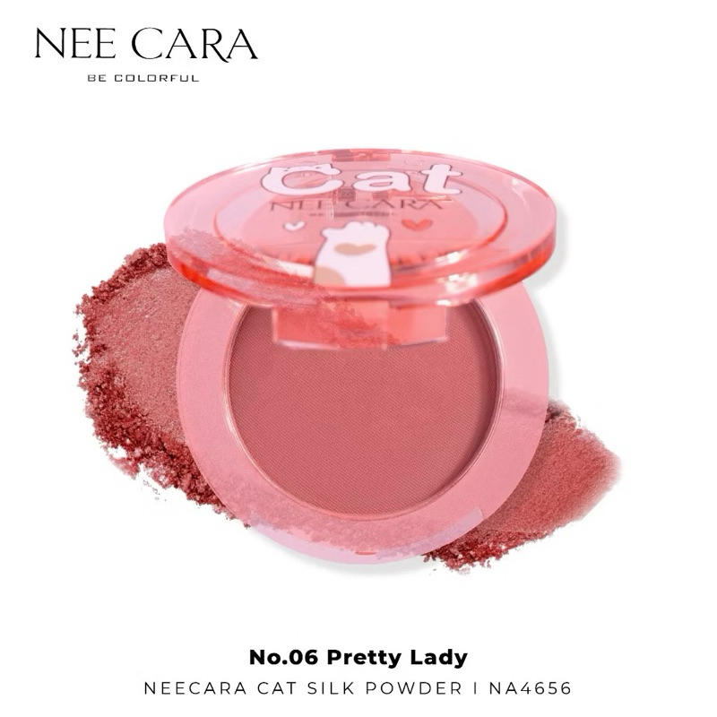 NEE CARA บลัชยูนิแมว NA4656 | 𝗖𝗔𝗧 𝗦𝗜𝗟𝗞 𝗣𝗢𝗪𝗗𝗘𝗥 𝗕𝗟𝗨𝗦𝗛