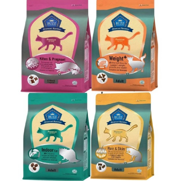 Buzz Advance Nutrition อาหารแมวขนาด 3Kg. เกรด Premium หลากหลายสูตร ส่งเสริมสุขภาพร่างกาย*โปรดอ่านรายละอียดก่อนสั่งซื้อ