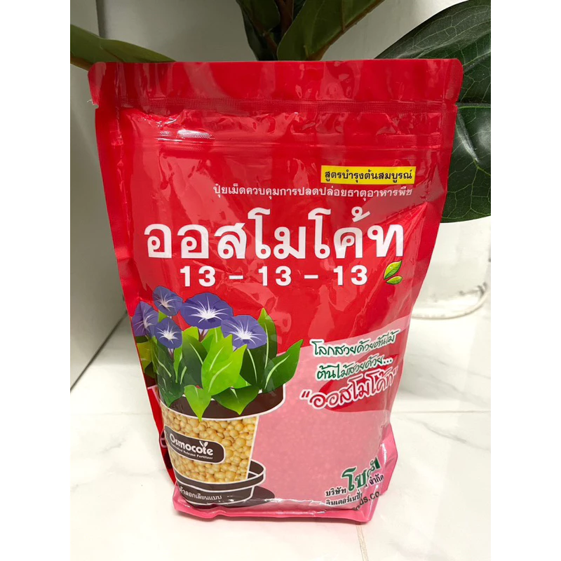 ใช้โค้ตพร้อมกันได้ ปุ๋ย ออสโมโค้ท สูตร 13-13-13 ขนาด 1กก. ปุ๋ยละลายช้า 3เดือนละลายหมด 13-13-13