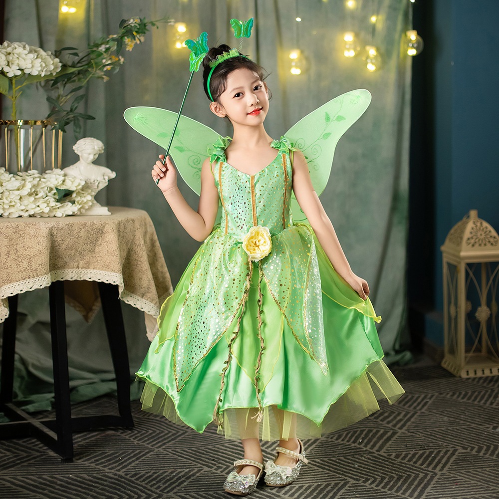 KIDSZONE ชุดกระโปรงเจ้าหญิงเด็ก คอสเพย์เด็ก รุ่นA4023
