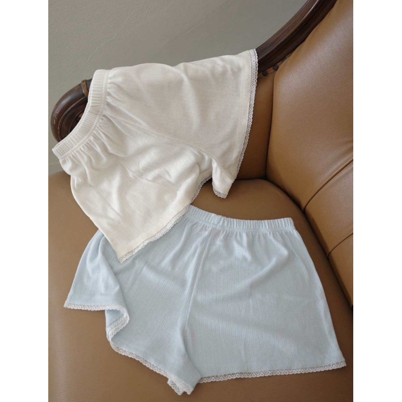 Rosielace | Rosie pointelle short กางเกงขาสั้นผ้าลายฉลุ