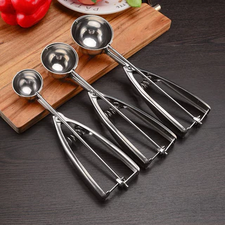 *พร้อมส่ง* ที่ตักไอศครีมสแตนเลส (3ขนาดให้เลือก) ช้อนตักไอติม ที่ขูดไอศครีม Ice Cream Scoop