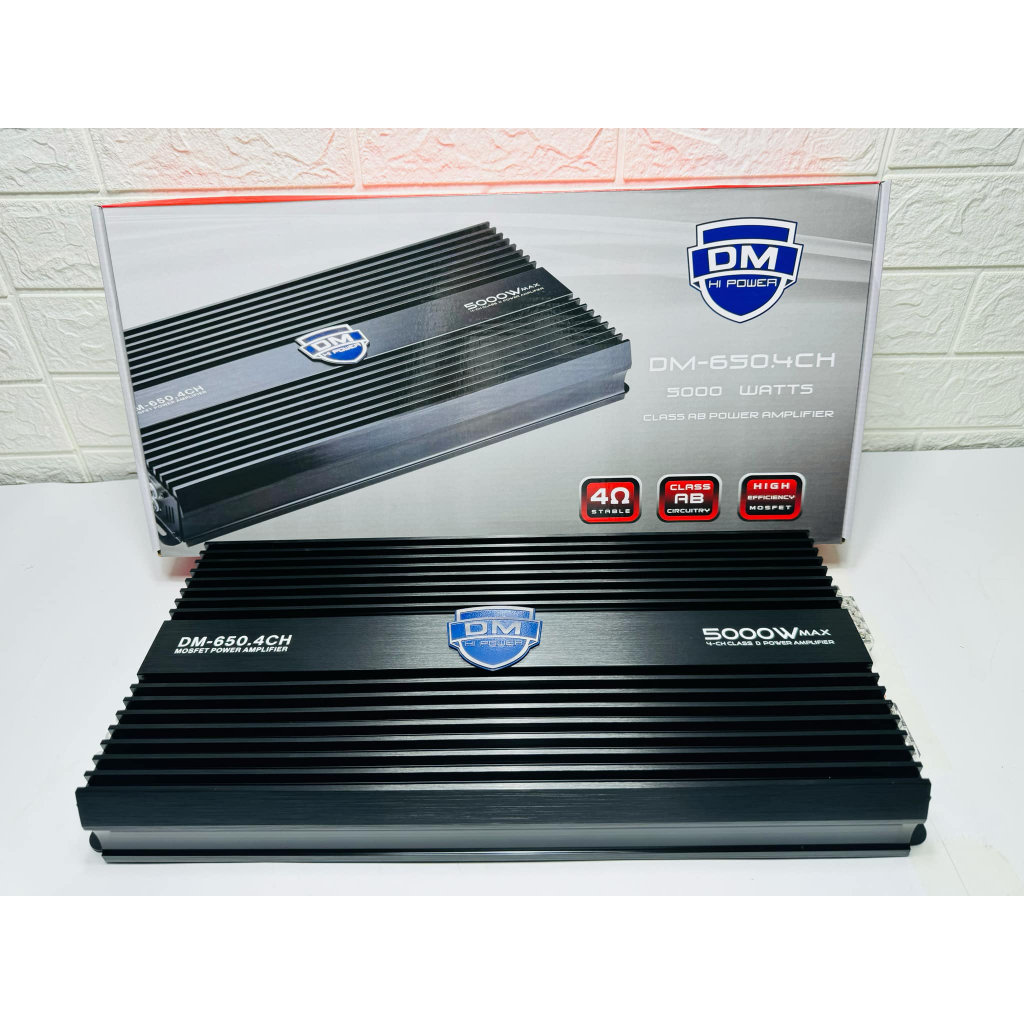 DM-650. 4CH 5000W Class AB ขับเสียงกลาง 8ดอก+แหลม8 AB 4CH 5000W/เครื่องเสียงรถยนต์