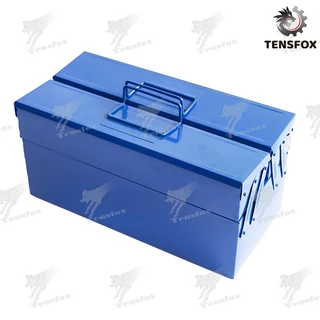 Tensfox กล่องใส่อุปกรณ์ช่าง Tool Box ที่เก็บเครื่องมือ กล่องเก็บเครื่องมือ ขนาด14นิ้ว 2/3 ชั้น (สีน้ำเงิน) พร้อมหูหิ้ว